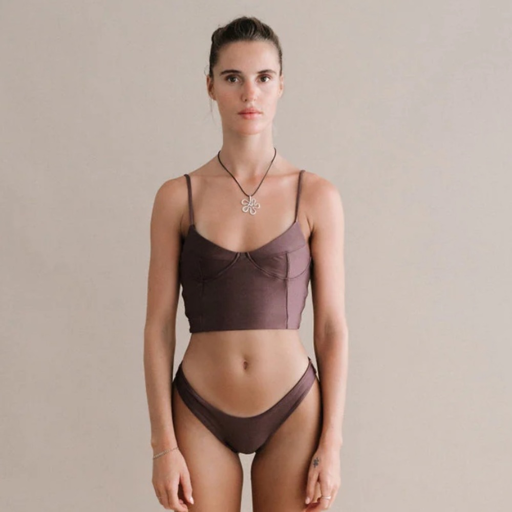 ARC SWIM TOP - ESPRESSO Nolla swim - Picture 4 of 6